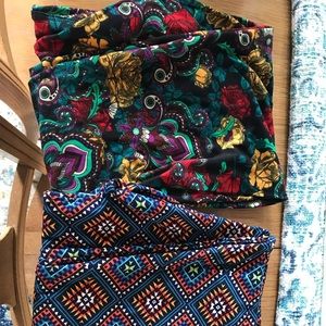 Lularoe leggings size tall curvy 2 pair for $19